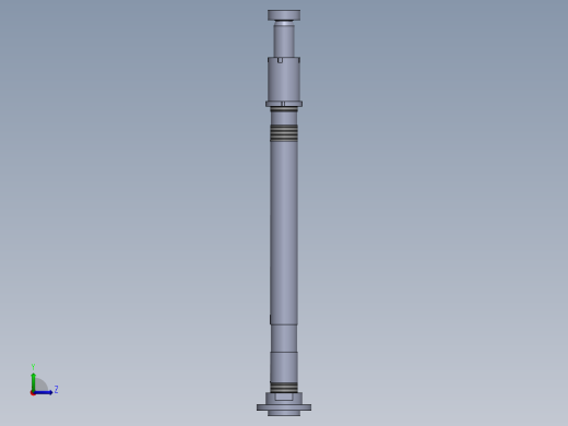 螺纹类型 液压缸 50x45x606毫米左视缩略图