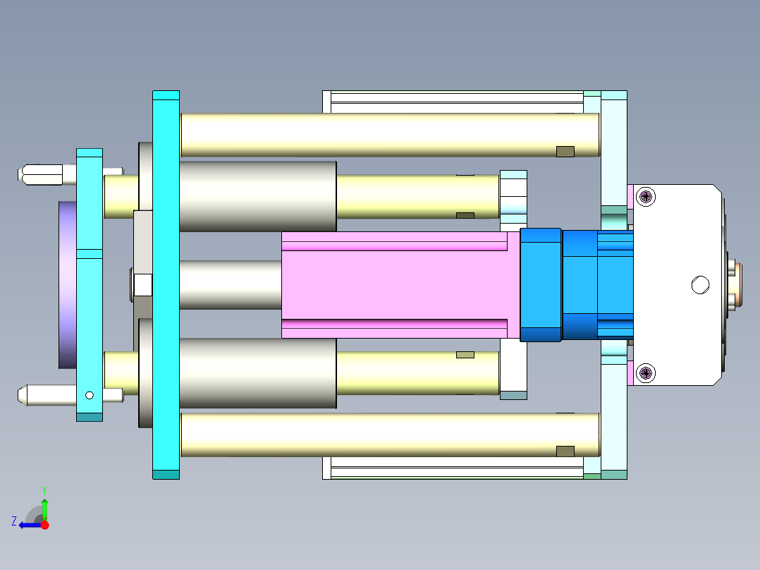伺服旋转升降机构右视图
