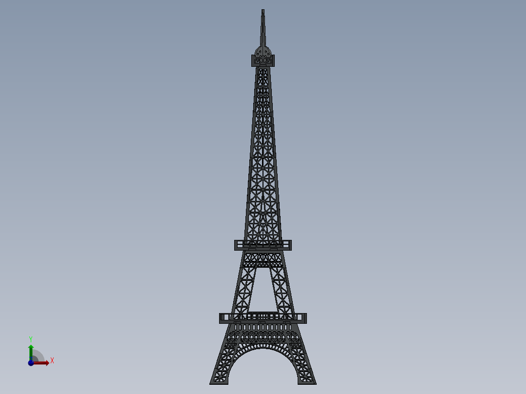 埃菲尔铁塔(12)前视图