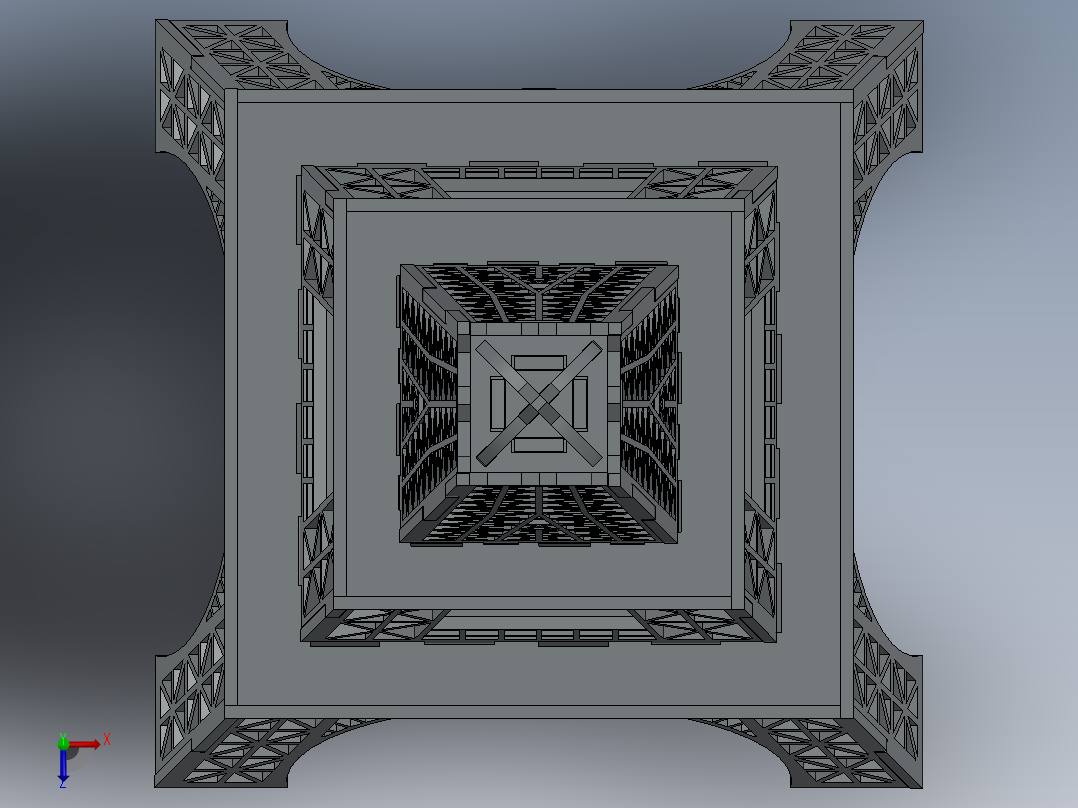 埃菲尔铁塔(12)俯视图