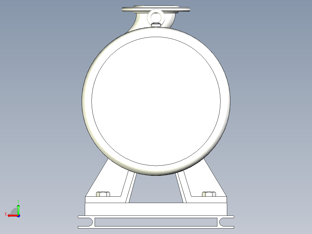 ISW╱IHW系列管道离心泵[ISW125-315B]后视图
