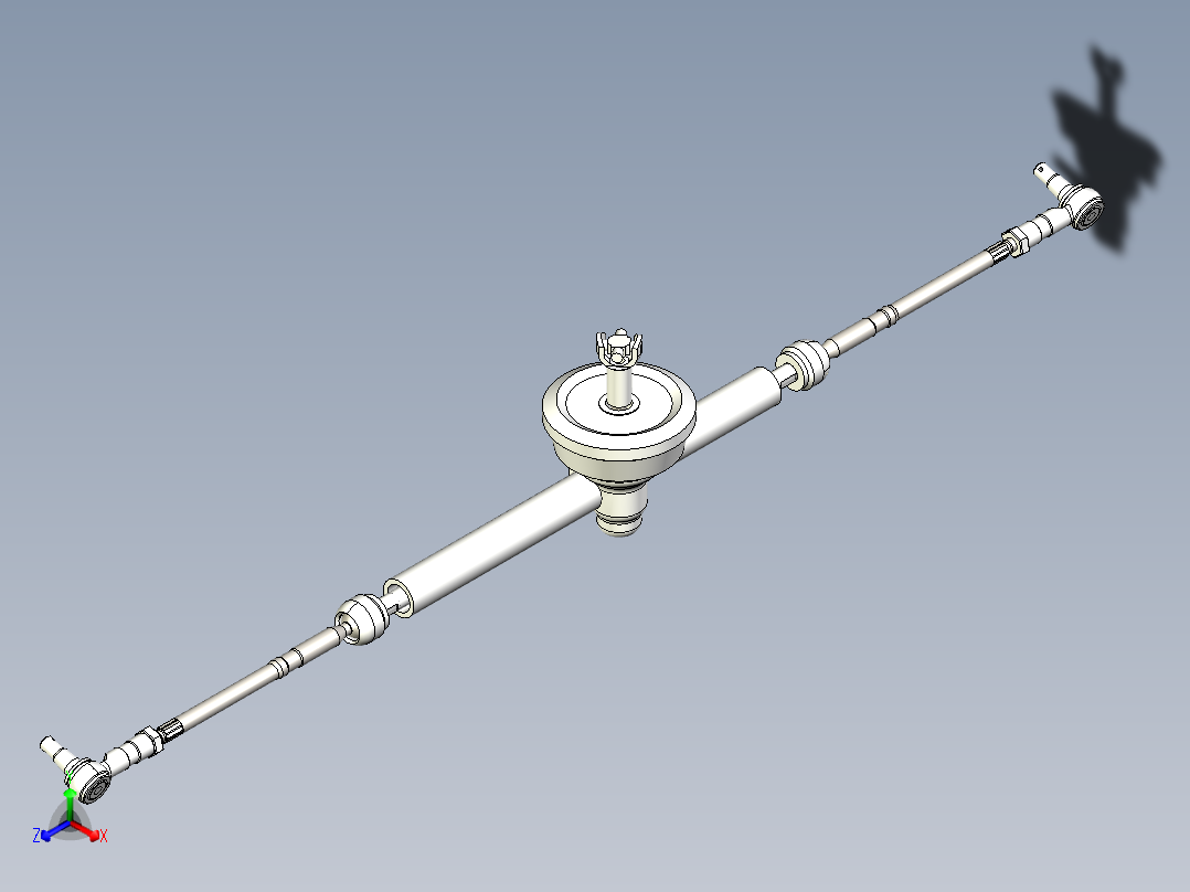 家用汽车电动助力转向系统设计正等轴测图