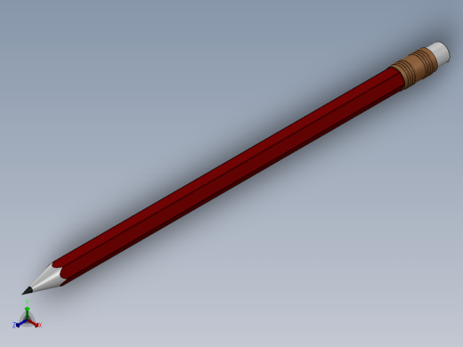 笔、中性笔、铅笔(29)正等轴测缩略图