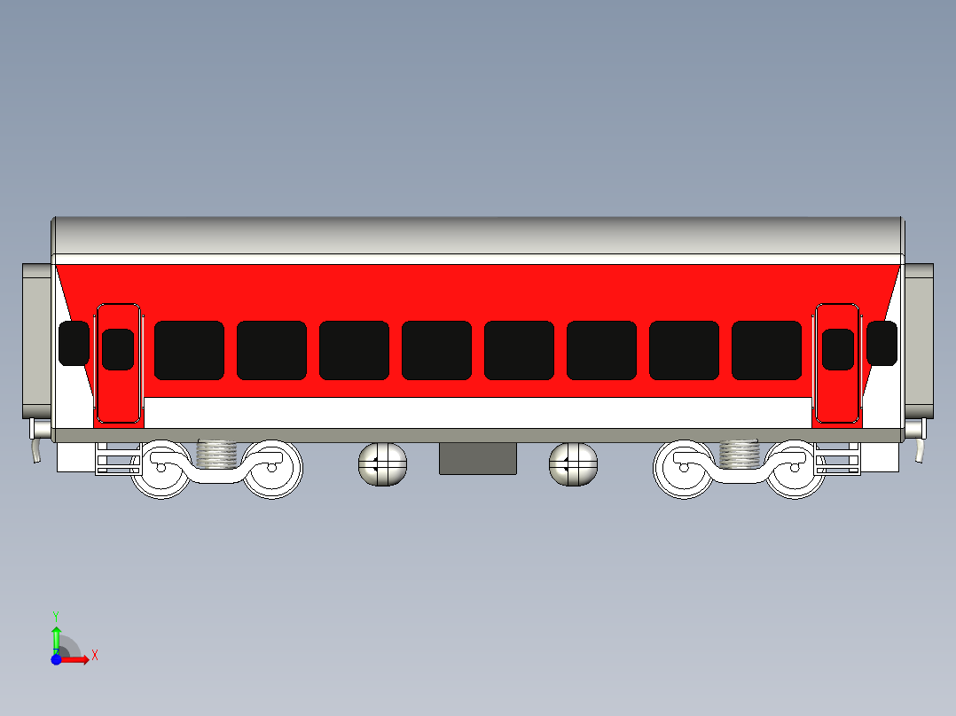 B2004860-LHB列车车厢前视图