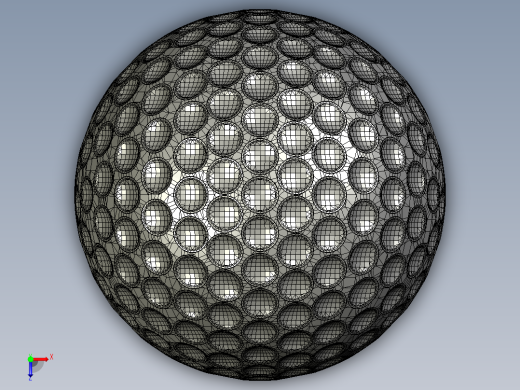 高尔夫球、高尔夫球小车、高尔夫球装备golf-ball--4 SW CREO STL.zip俯视缩略图