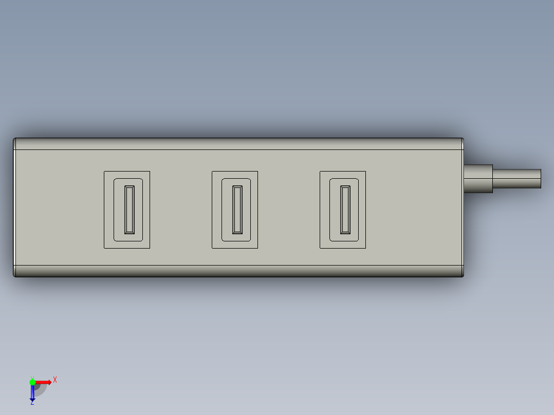 4端口usb集线器31俯视图