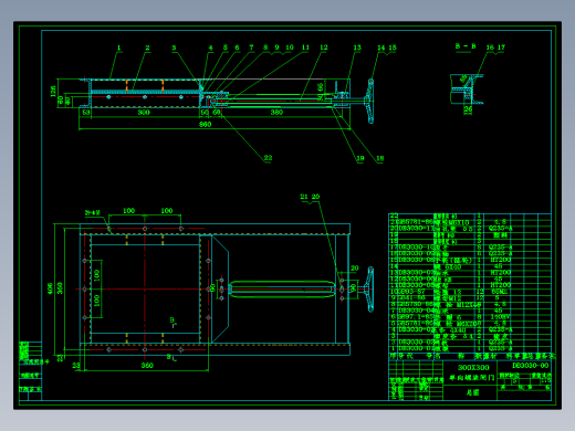 单项螺旋闸门总图