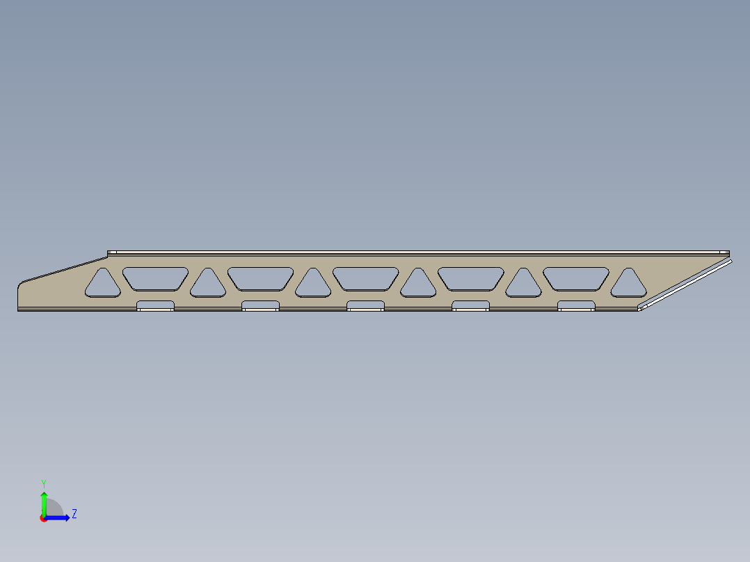 胖自行车架左视图