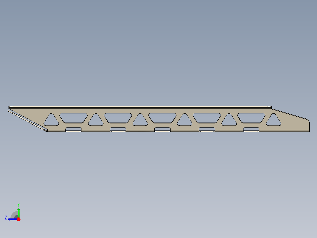 胖自行车架右视图