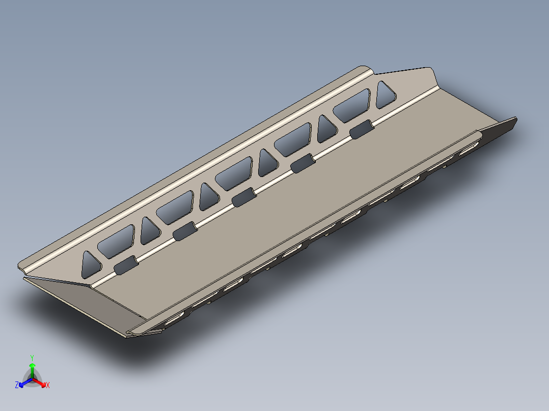 胖自行车架正等轴测图