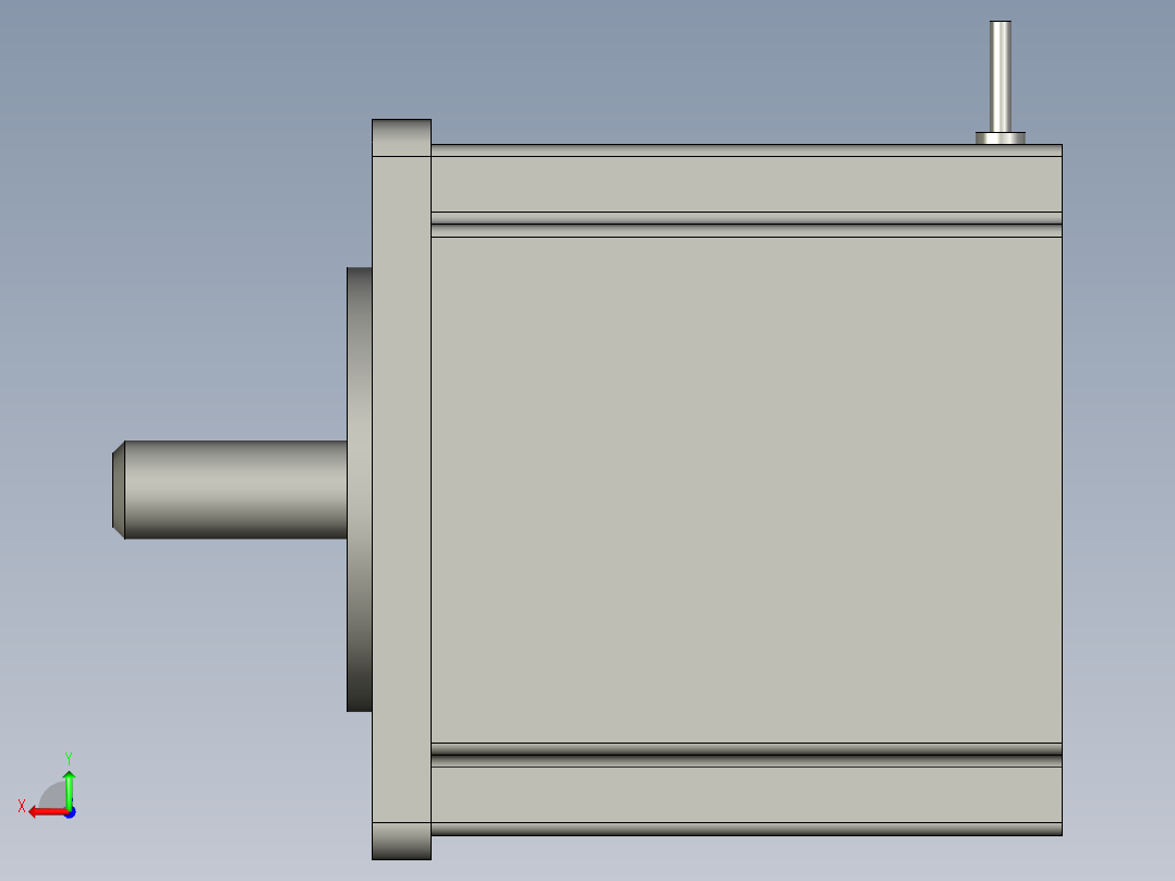 三相60系列混合式步进电机60BYG350CLS-SASSML-0562后视图