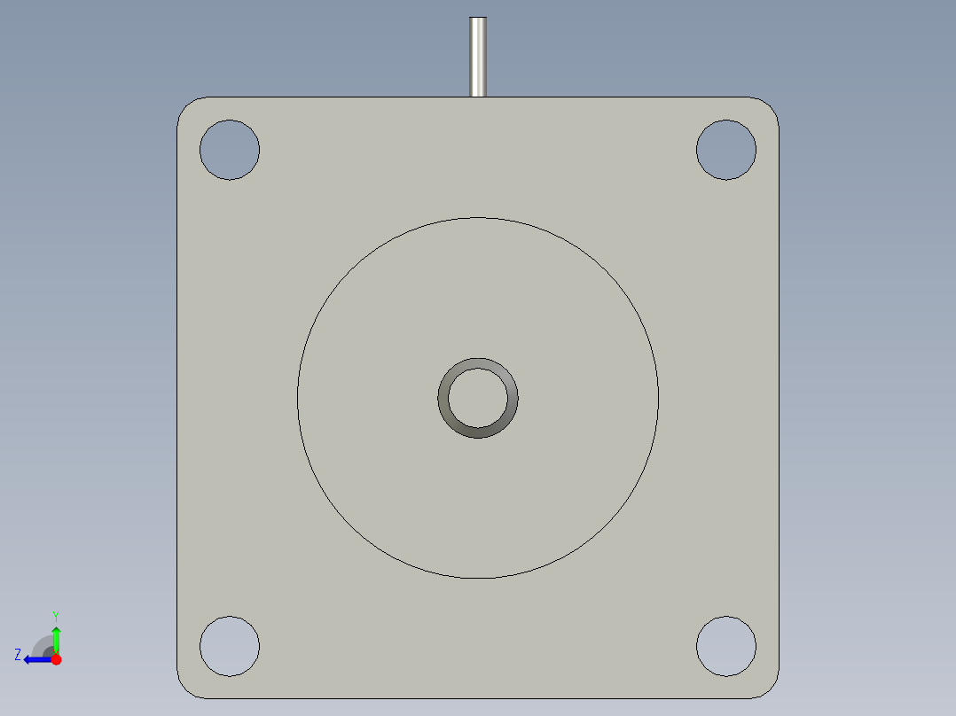 三相60系列混合式步进电机60BYG350CLS-SASSML-0562右视图