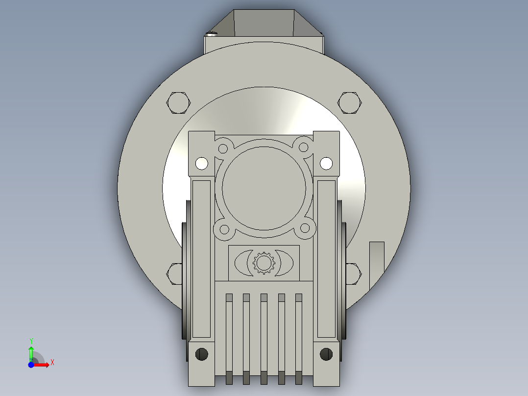 NMRV063蜗轮蜗杆减速机RV63-20-15kW前视图