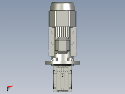 NMRV063蜗轮蜗杆减速机RV63-20-15kW俯视缩略图