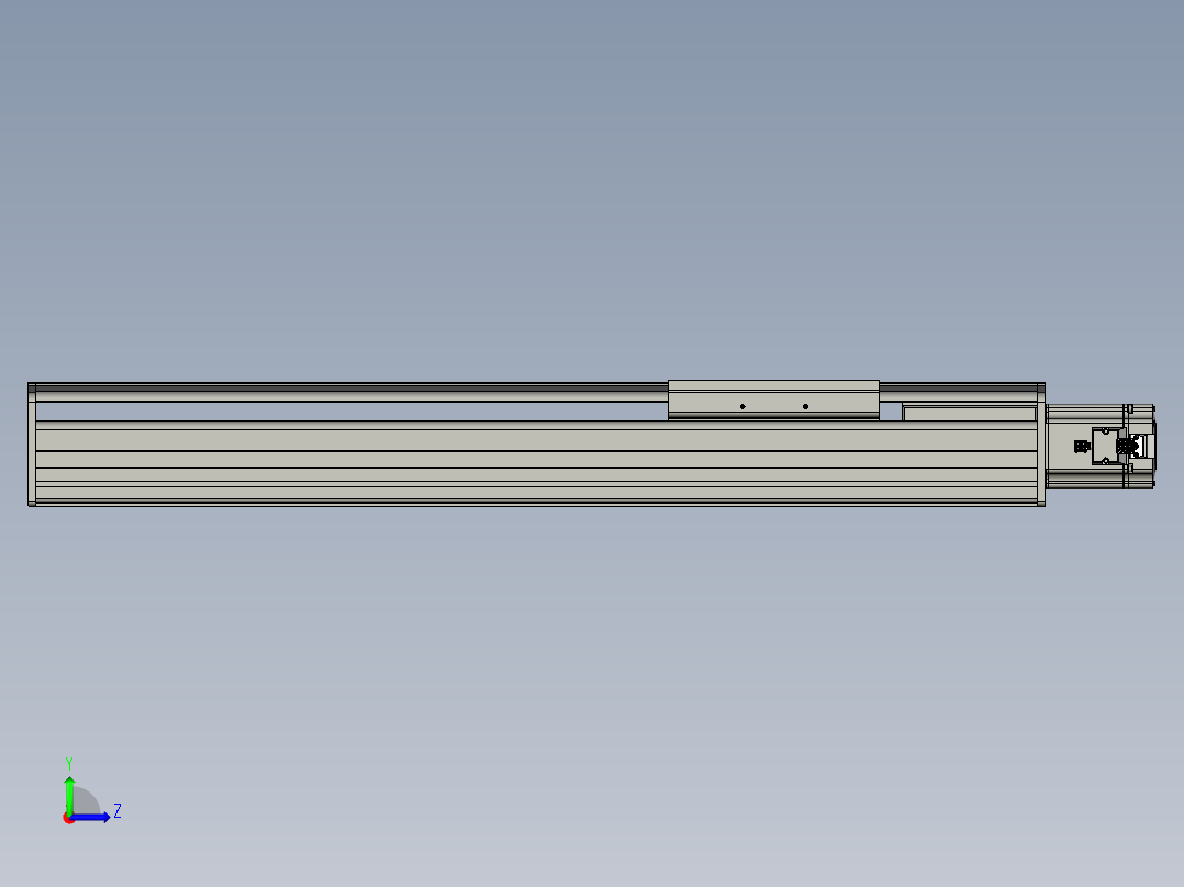 Z轴SKG210-S500-O-BC-P750W左视图