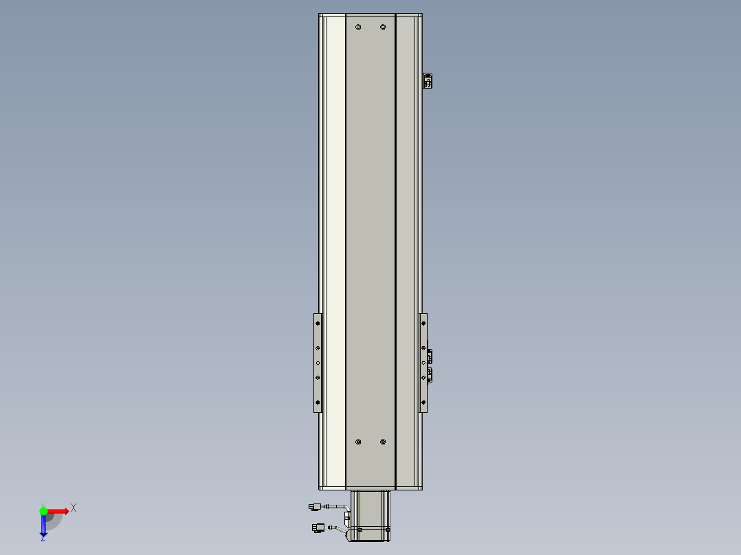 Z轴SKG210-S500-O-BC-P750W俯视图