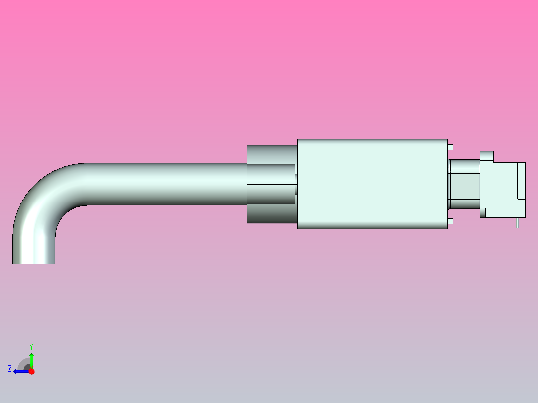 VGA(RGB) 线及卧式插座右视图