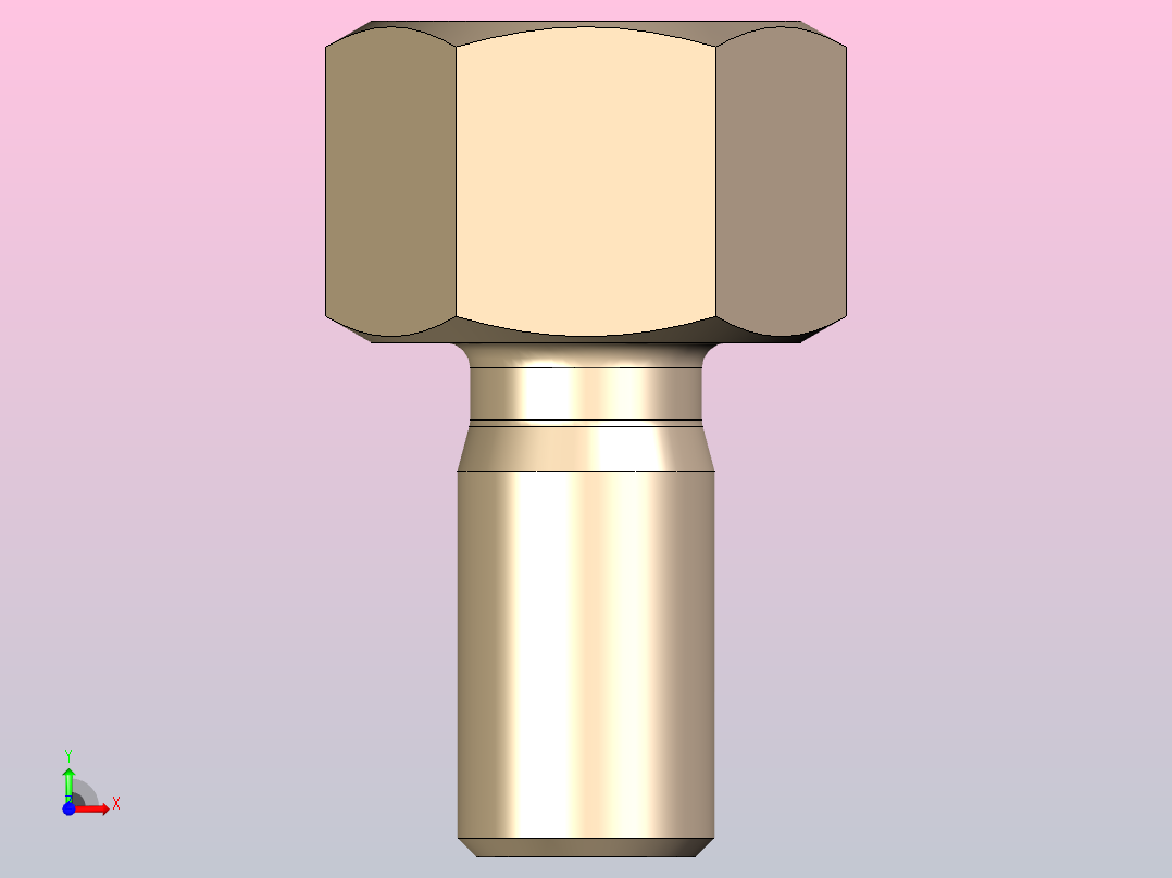 支架镀镍黄铜M F M2 - M8前视图