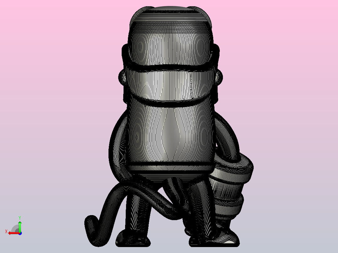 迷你地狱男爵后视图