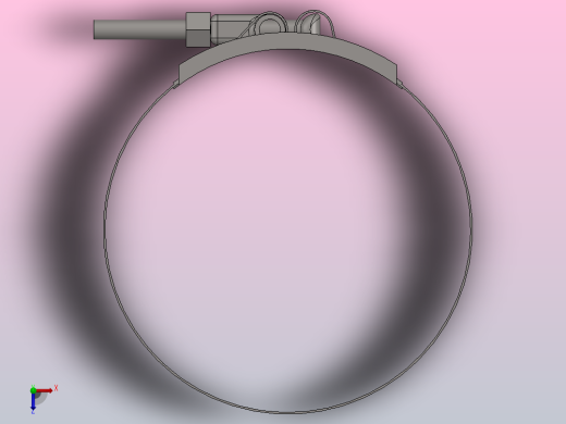 带螺栓的450号环形夹俯视缩略图