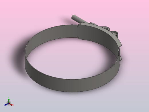 带螺栓的450号环形夹正等轴测缩略图