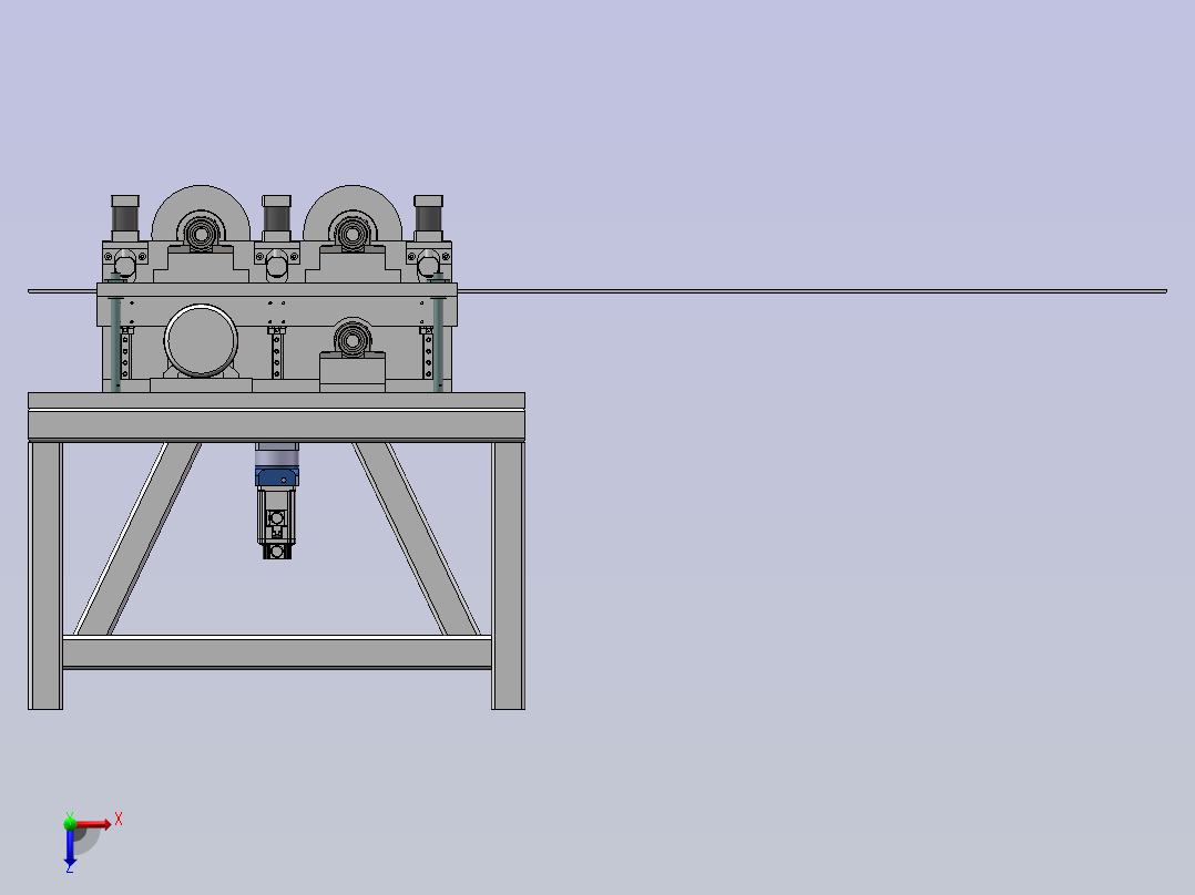 去氧化皮俯视图