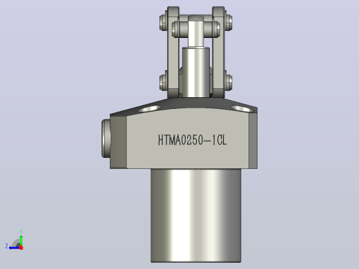 HTMA0250-1CL油压单动杠杆式夹紧器右视缩略图