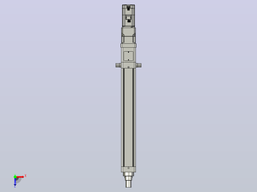 轻载电动缸TPA-ESR80-2510C-L500-M-TC-W-P75-JX-C3俯视缩略图