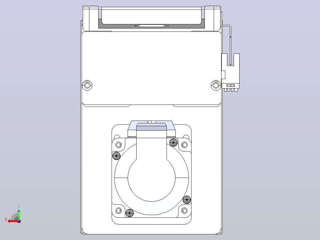 滚珠丝杠直线轴带导轨全封闭TPA-HCR-105D-1610C-L750-MP-Y-P40-N3后视图