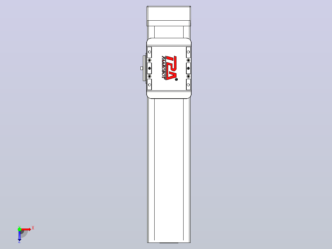 滚珠丝杠直线轴带导轨全封闭TPA-HCR-85D-1610C-L250-MP-C-P20-N3俯视图