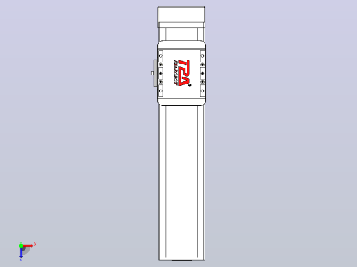 滚珠丝杠直线轴带导轨全封闭TPA-HCR-85D-1610C-L250-MP-C-P20-N3俯视缩略图