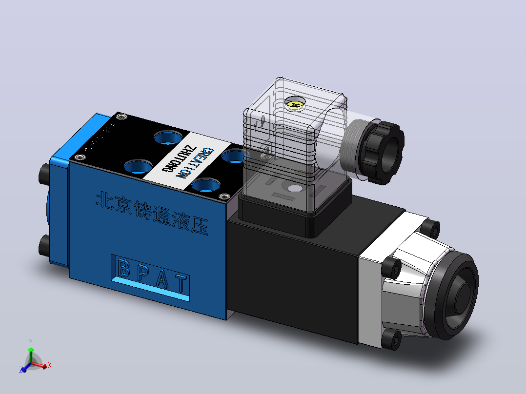 WE5A 电磁换向阀主视图