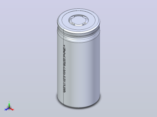 磷酸铁锂 32700-6.0Ah-3.2V-19.2Wh正等轴测缩略图