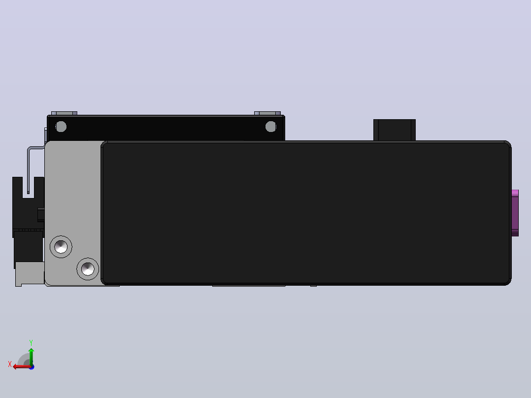 DMS100-LCR丝杆模组直线滑台（电机左折）[DMS100-L05S300-DT400-C2U-LCR-P5]后视图