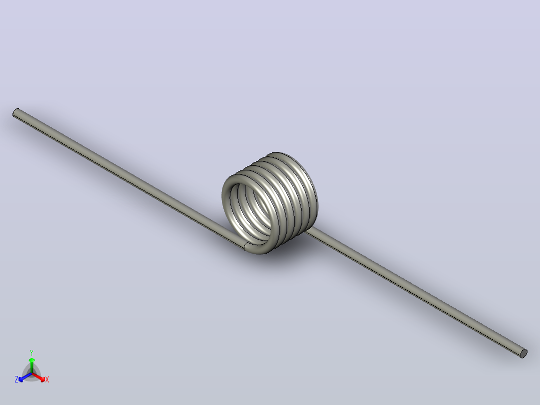 扭转弹簧torsion_spring_t015-180-078-x-l正等轴测图