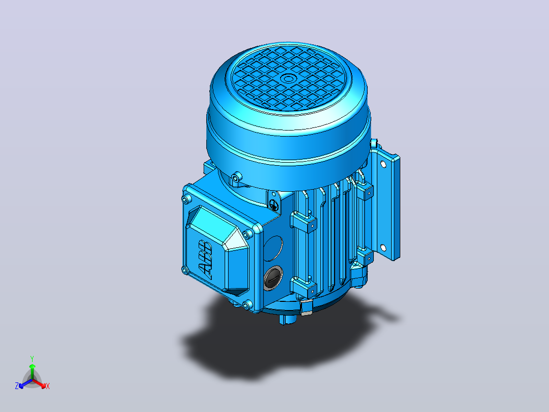 电机- ABB M2BAX71M_B3主视图