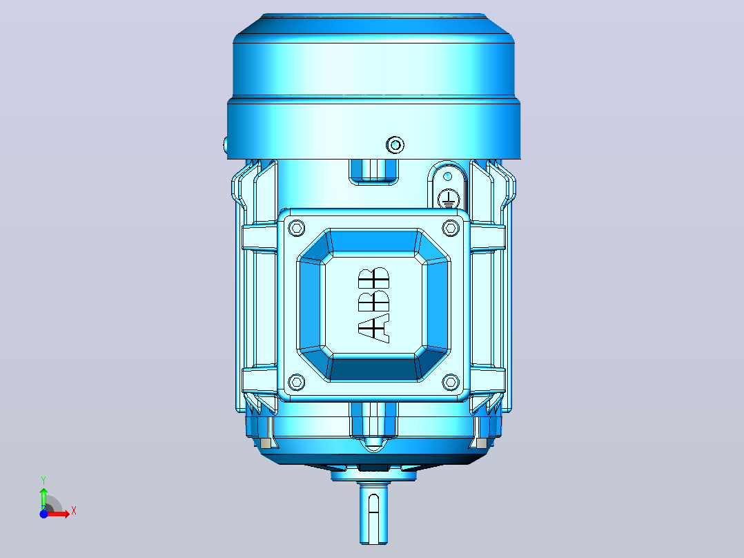 电机- ABB M2BAX71M_B3前视图