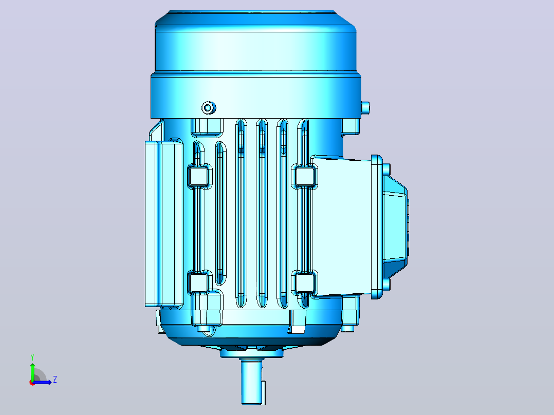 电机- ABB M2BAX71M_B3左视图