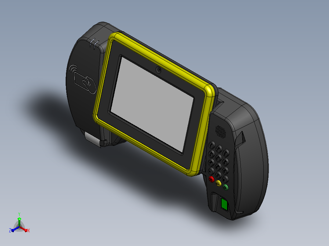 智能面板刷卡机主视图