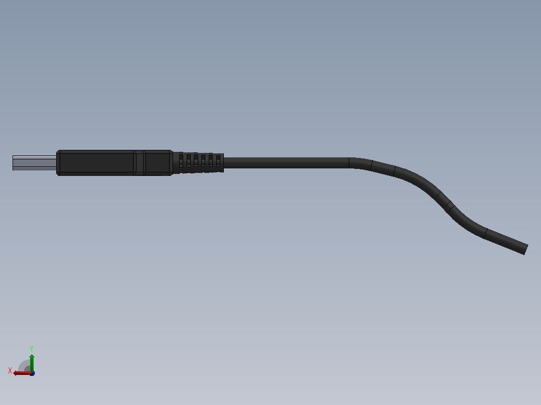 USB模型设计后视图