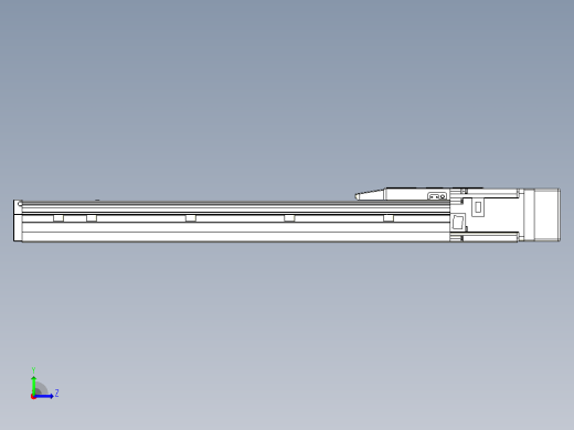 滚珠丝杠直线轴内置导轨TPA-GCR-150-2010C-L500-MR-M75-N3左视缩略图
