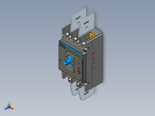 NXMLE-160S 3P剩余电流动作断路器三维模型202209正等轴测缩略图