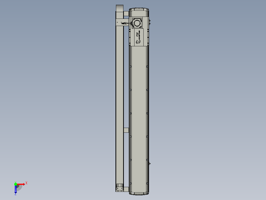 TM17-L3-1200-BC-T750W-C4-MB-3M齿轮齿条型TM17俯视图