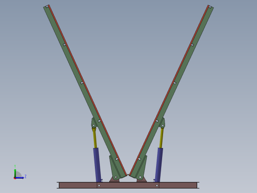 制作金属罐体焊接翻板工装左视缩略图
