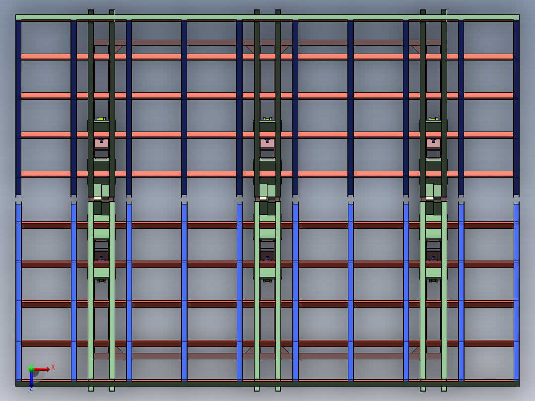 制作金属罐体焊接翻板工装俯视图