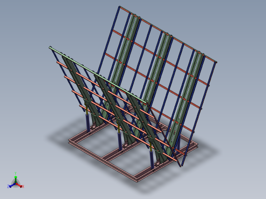 制作金属罐体焊接翻板工装正等轴测缩略图