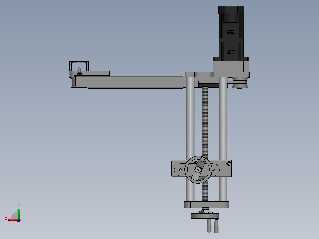 落地式夹持机构sw18可编辑后视图