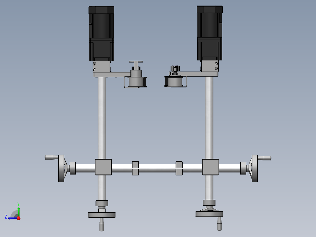 落地式夹持机构sw18可编辑右视图