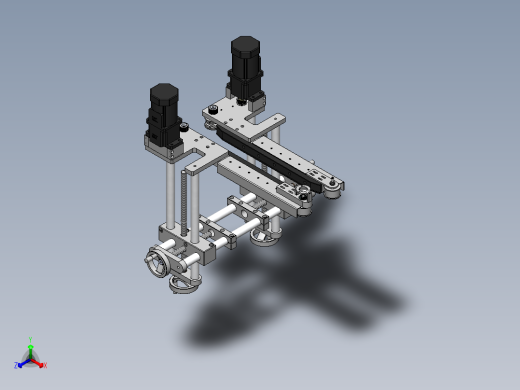 落地式夹持机构sw18可编辑正等轴测缩略图