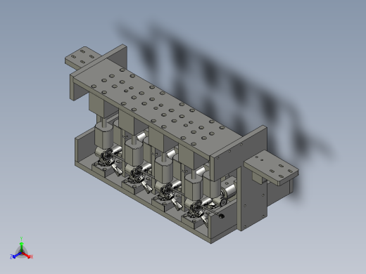 气密性测试夹具套管机耐压测试（step+cad）正等轴测缩略图